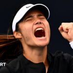 Raducanu earns first win of season after rain delay