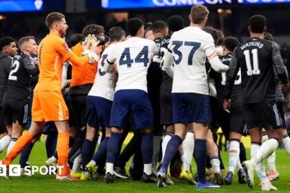 Spurs & Villa charged over melee after FA Cup game