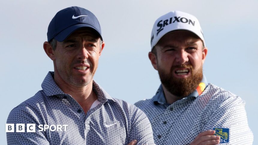 McIlroy hits water four times as Lowry ties Dubai lead