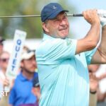 Faldo returns home after open-heart surgery