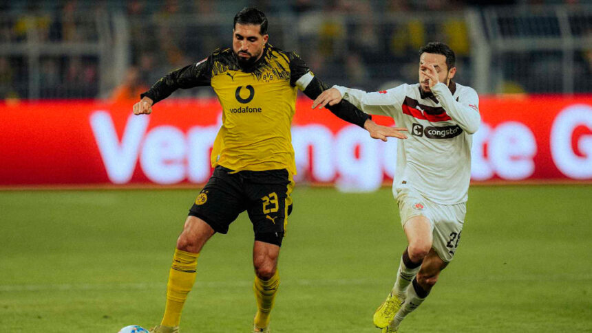 Can scores last-minute penalty to give BVB a 3-2 win over St. Pauli