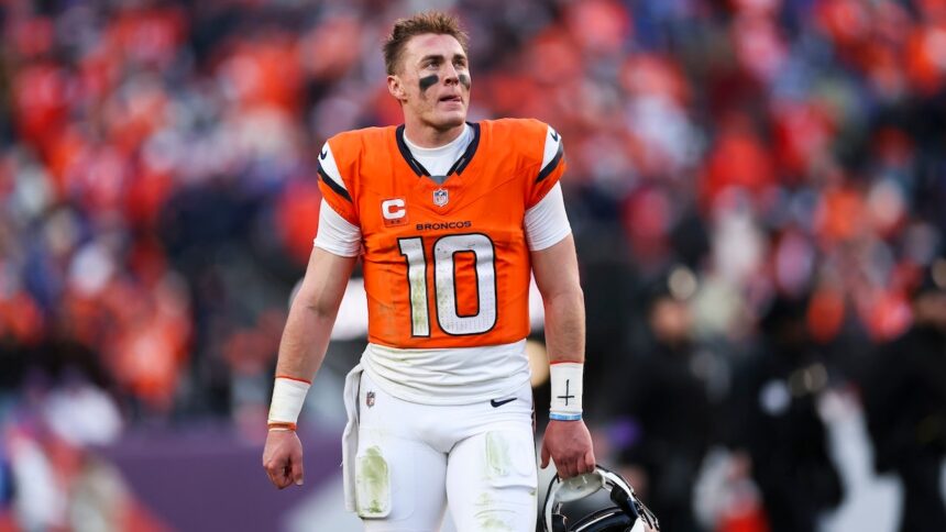 Broncos quarterback Bo Nix suffers season-ending injury during playoff win vs Bills