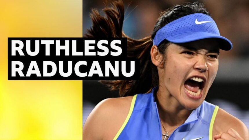 Raducanu dominant in Australian Open first-round win