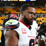 Texas star Azeez al-Shaair fined for pro-Palestinian message on eye black: report