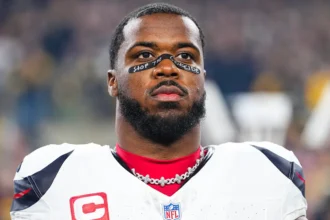 Texans' Azeez Al-Shaair talks fine for pro-Palestinian message on eye tape: 'It's bigger than me'