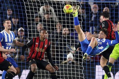 Premier League: Kostoulas overhead kick earns Brighton point against Bournemouth