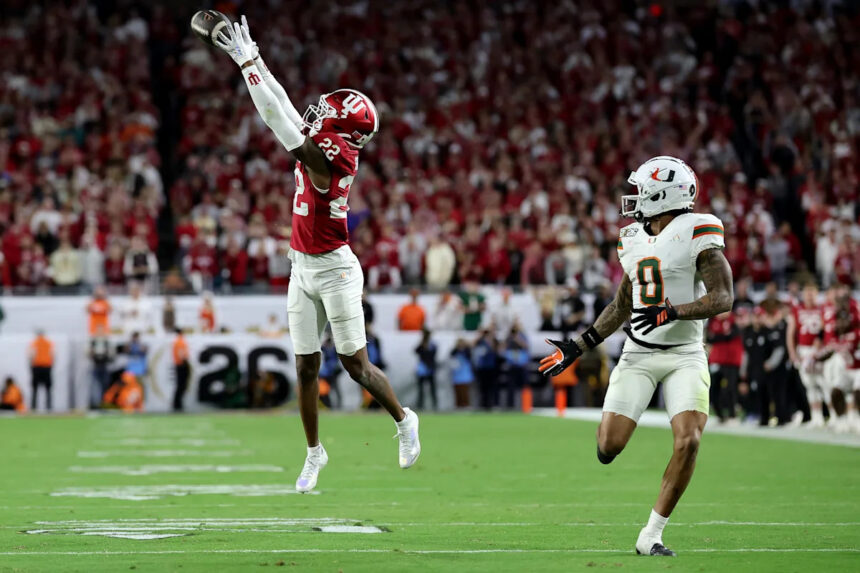 WATCH: Jamari Sharpe seals Indiana’s national championship with key interception