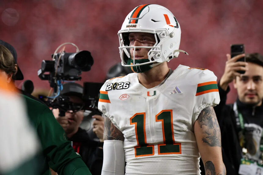 'The Most Carson Beck Ending.' Social media reacts to Miami loss