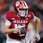 Indiana's Fernando Mendoza left bloodied after huge hit from Miami defender