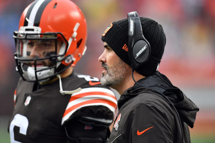 Baker Mayfield airs out beef with Falcons head coach Kevin Stefanski