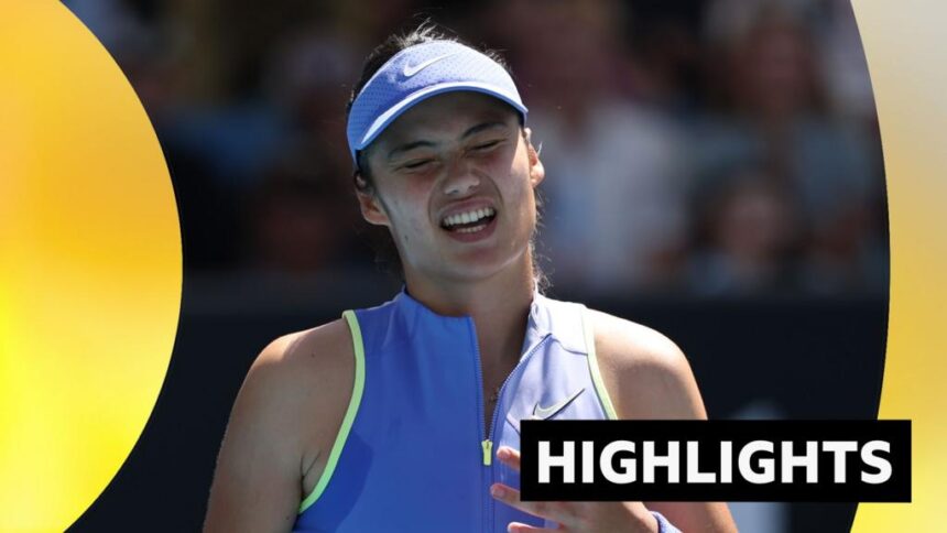 Raducanu knocked out of Australian Open by Potopova