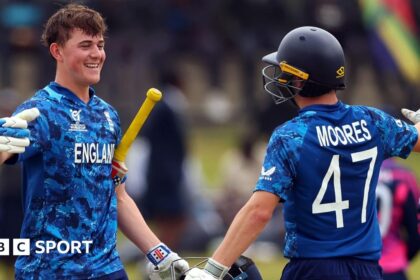 Mayes hits England record score in U19s World Cup