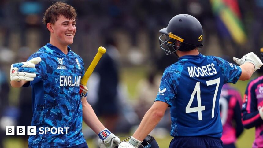 Mayes hits England record score in U19s World Cup