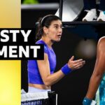 Osaka has tense exchange with Cirstea at end of match