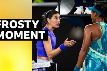 Osaka has tense exchange with Cirstea at end of match