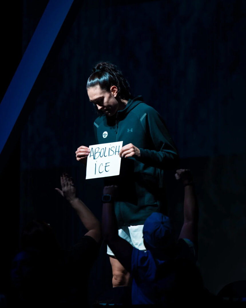 Breanna Stewart uses the Unrivaled stage to condemn ICE shootings