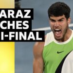 Alcaraz dominates De Minaur to reach last four