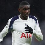 Spurs striker Kolo Muani 'fine' after car accident