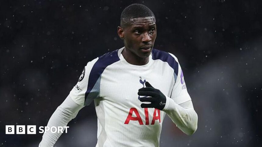 Spurs striker Kolo Muani 'fine' after car accident