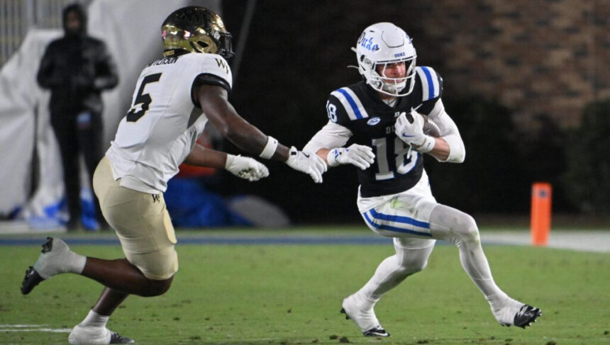 Duke transfer WR Cooper Barkate commits to Miami out of NCAA Transfer Portal