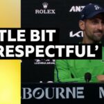 'I'm always the chaser?' - Djokovic unimpressed by reporter's question