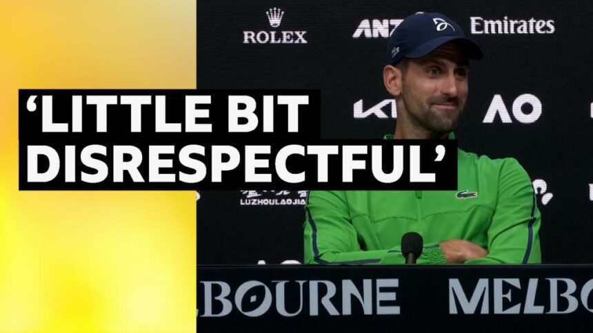 'I'm always the chaser?' - Djokovic unimpressed by reporter's question