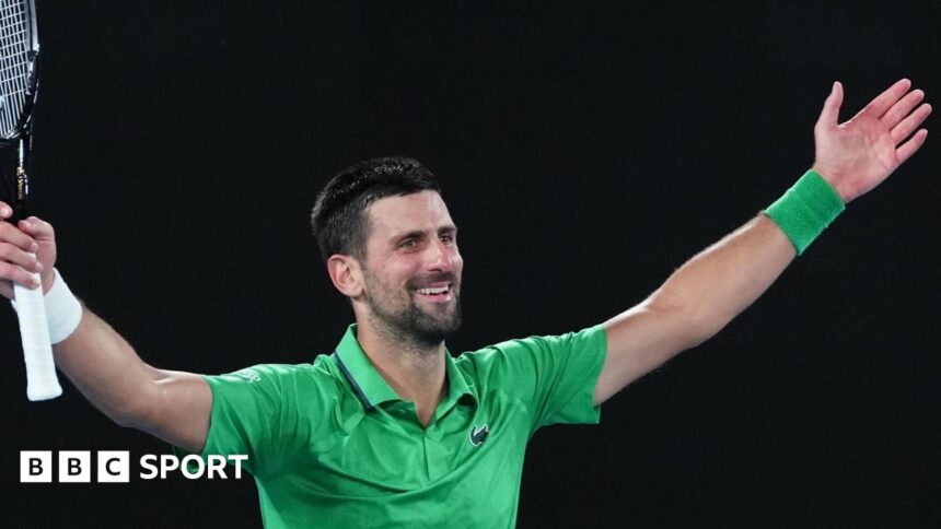 Djokovic steals show as Australian Open finally ignites
