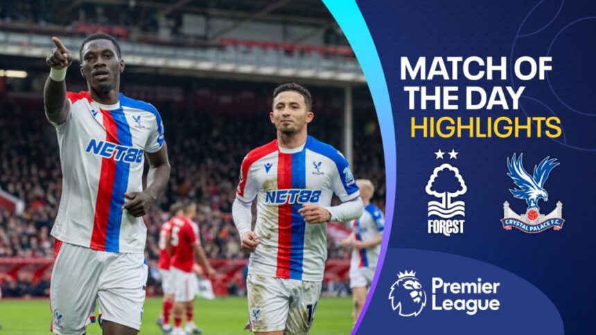 Sarr earns Palace draw at Forest as Williams sees red for handball