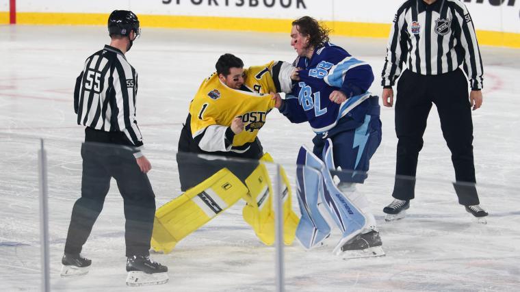 Bruins-Lightning goalie fight: Why Jeremy Swayman, Andrei Vasilevskiy brawled in Stadium Series game