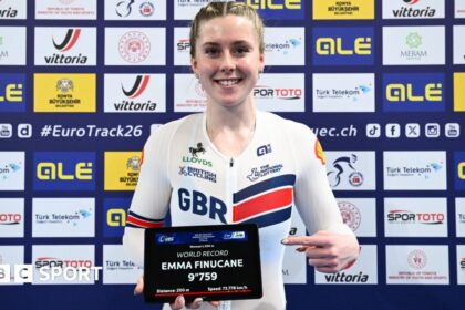 Welsh rider Finucane sets new world sprint record