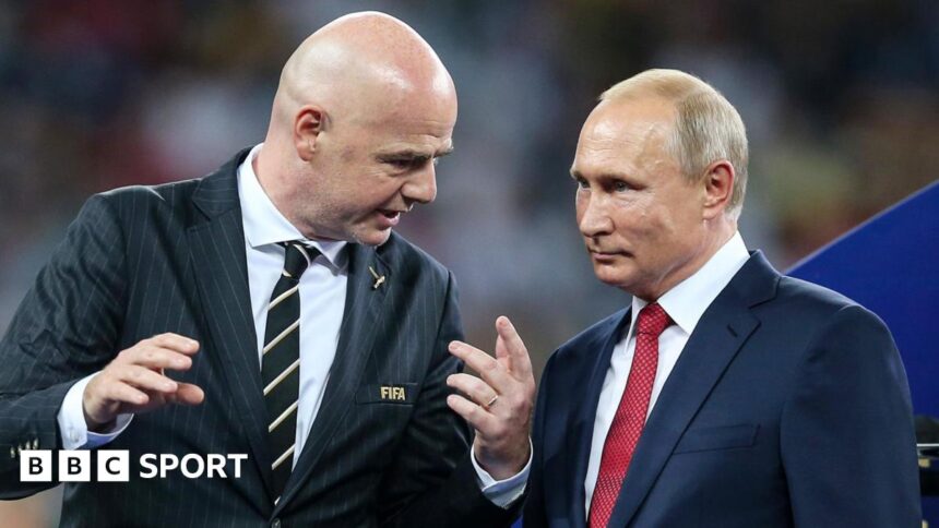 Infantino 'infantile' for wanting to lift Russia ban