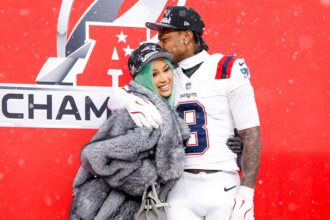 Patriots' Stefon Diggs answers Cardi B proposal question ahead of Super Bowl LX