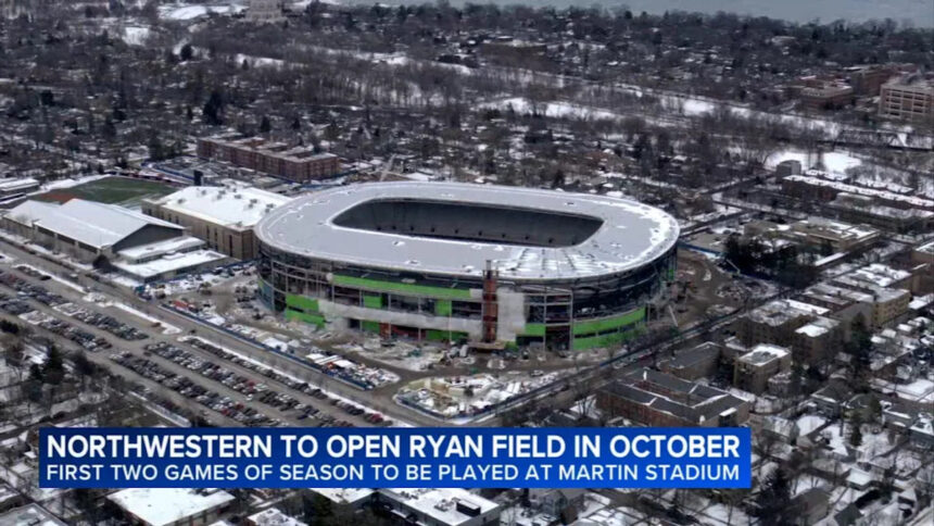 Northwestern to debut new Ryan Field for October game vs. Penn State