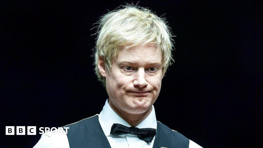 Champion Robertson out but O'Sullivan battles through