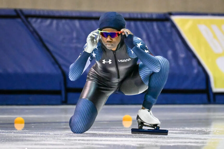 Florida Gators alumna Erin Jackson a US flag bearer at Winter Olympics