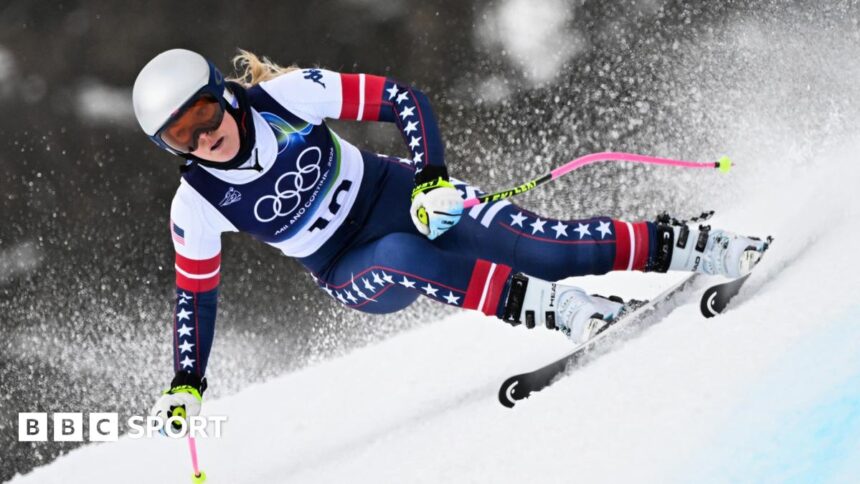 Veteran Vonn completes training run despite torn ACL