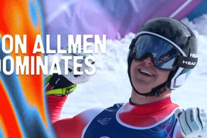 'What a jump!' - Von Allmen wins men's downhill gold