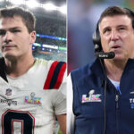 Drake Maye Gets Emotional Over Coach Mike Vrabel After Patriots' Super Bowl Loss