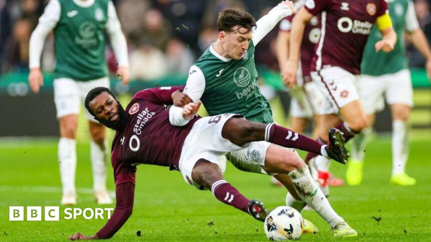 'Furious' derby is start to '13 cup finals' for leaders Hearts
