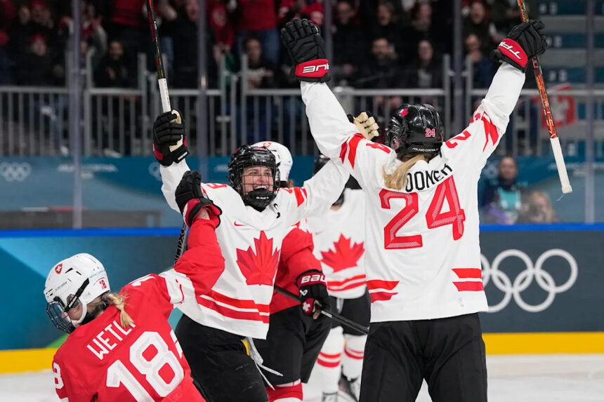 Marie-Philip Poulin hurt in Canada's Olympic hockey game against Czechia