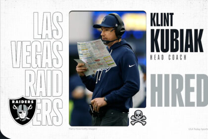 Raiders officially name Klint Kubiak as head coach
