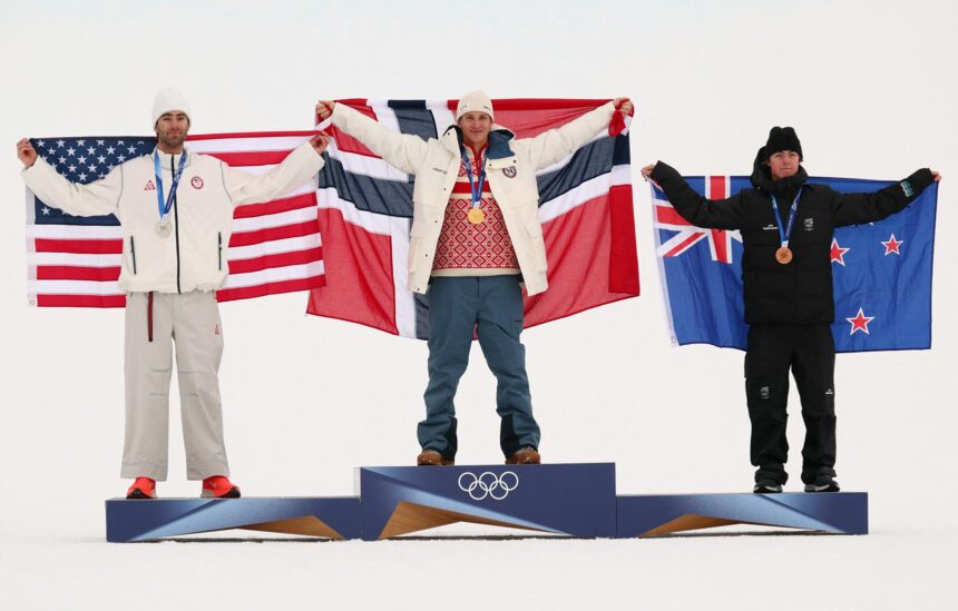 Birk Ruud grabs gold, American Alex Hall silver in men's slopestyle