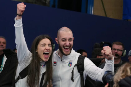 Italy takes bronze in mixed doubles curling as the US and Sweden battle for gold