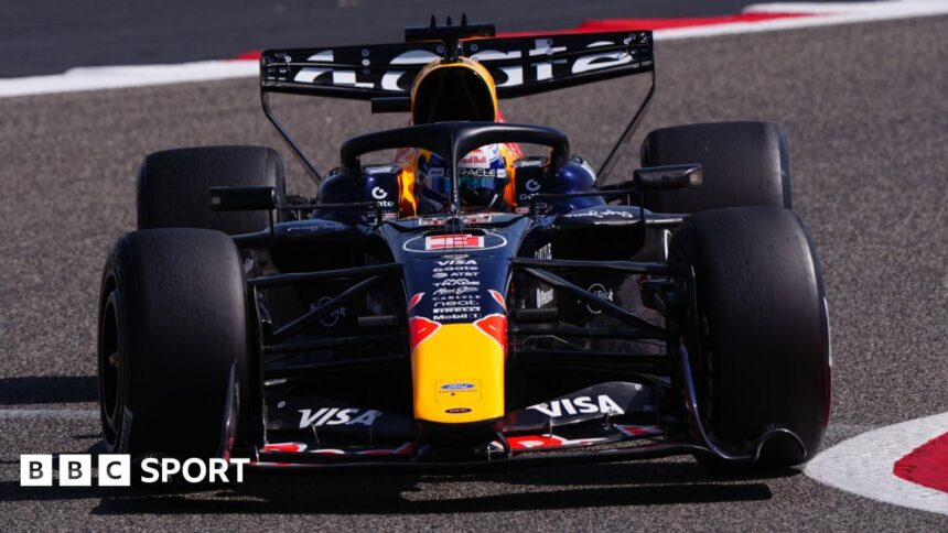 Verstappen fastest in first morning of Bahrain test