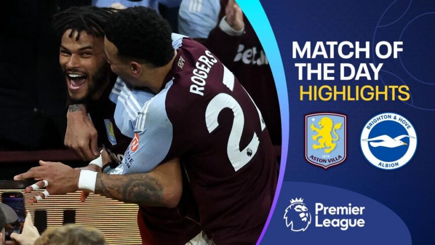 Late own goal helps Aston Villa beat Brighton