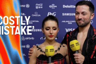 Fear and Gibson reflect on 'devastating' error in free dance