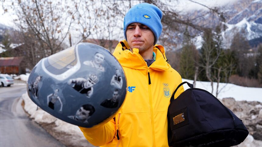 Ukrainian Olympian out of Winter Games over helmet honoring fallen countrymen