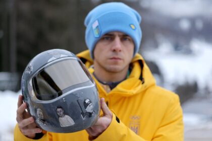 Ukrainian athlete DQ'd over helmet honoring war dead