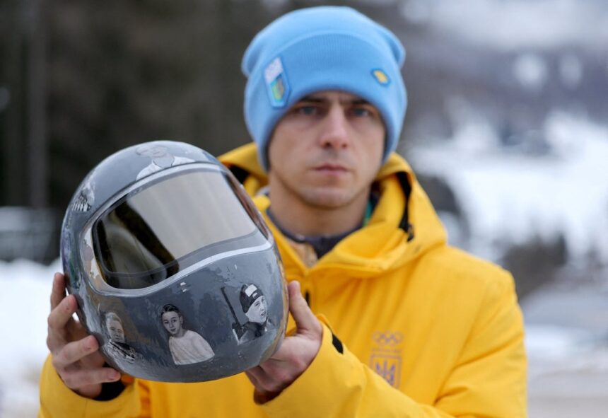 Ukrainian athlete DQ'd over helmet honoring war dead