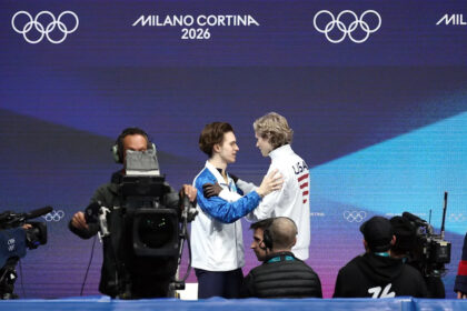 Ilia Malinin classily embraced Mikhail Shaidorov after Olympic disaster